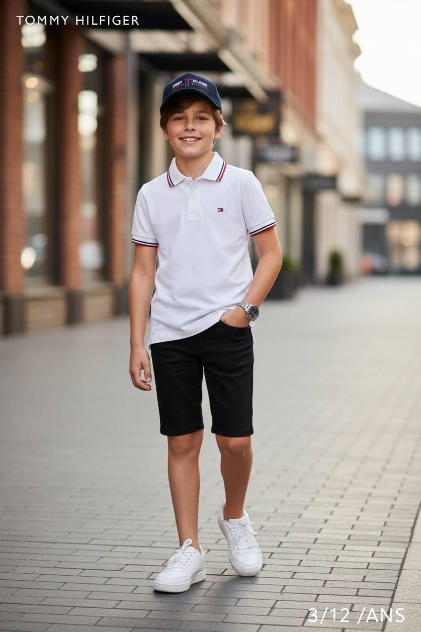 Tommy Hilfiger Polo & Shorts Set + Hat
