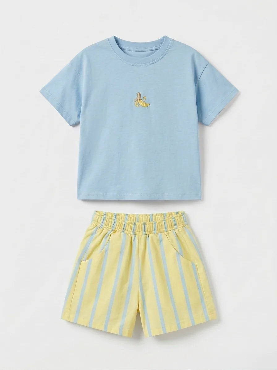 Laciel Paris Unisex Banana Striped Set
