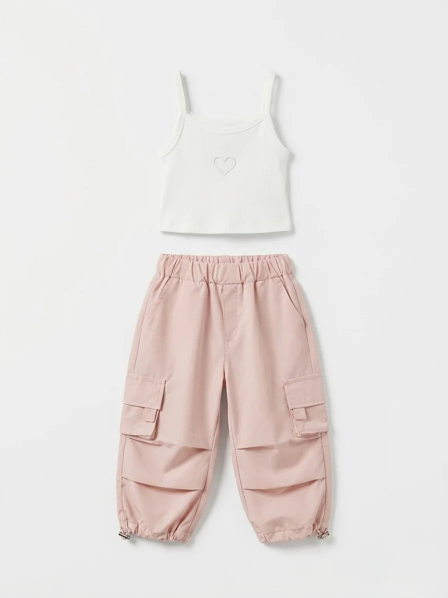 Parachute Pink Crop Set