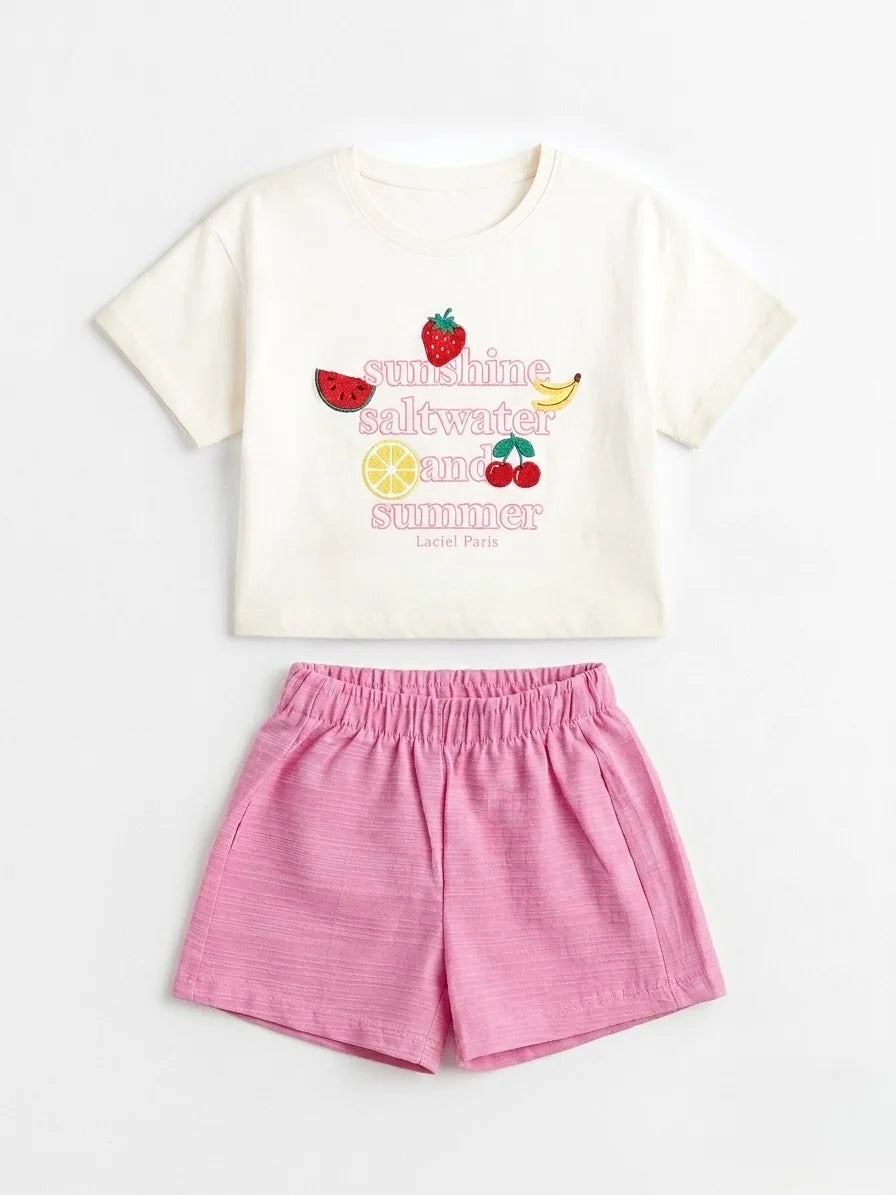 Fruits Linen Shorts Set 🍓