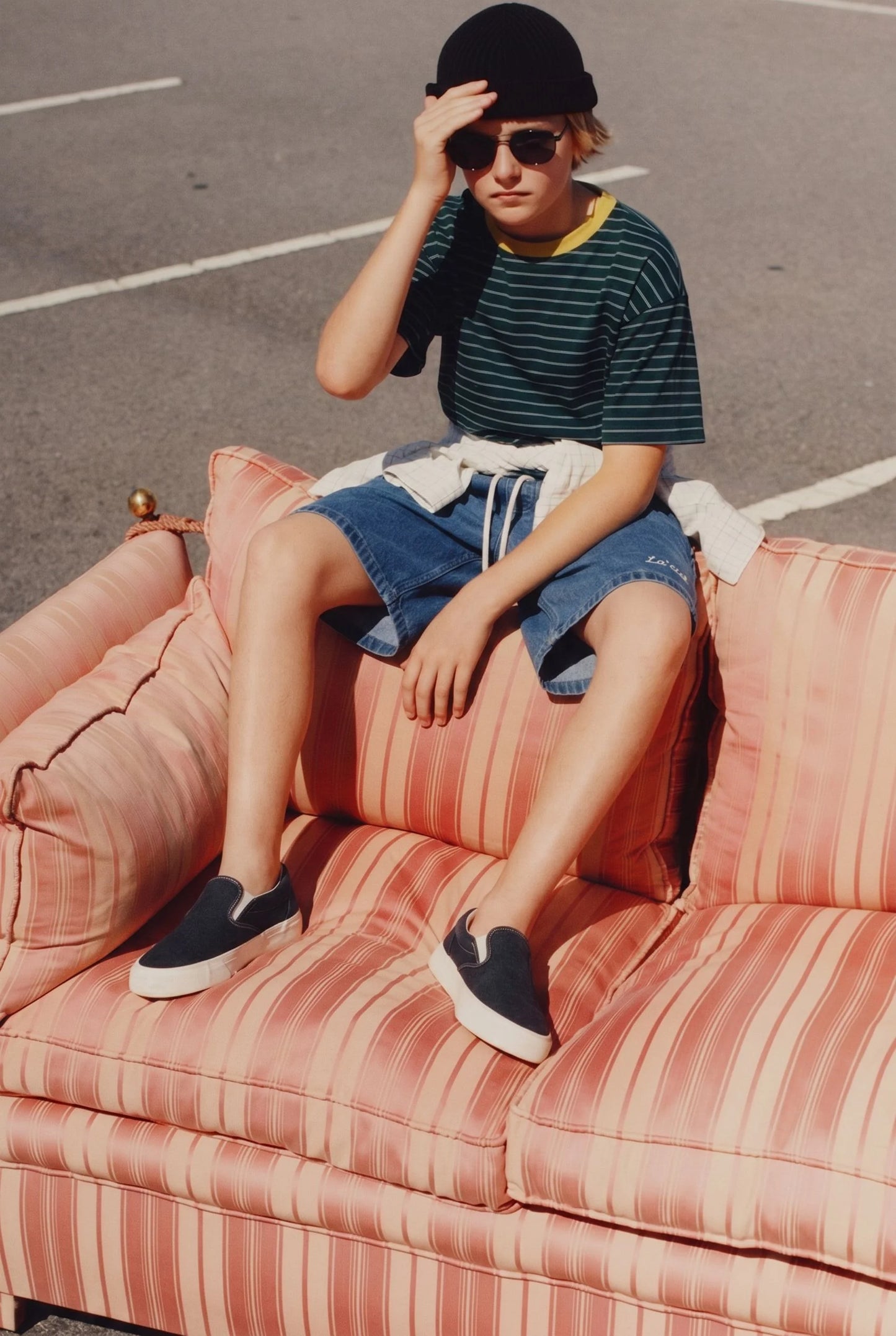 Striped Tshirt and Shorts Set